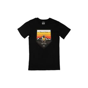 Cix Highway Caravan Baskılı Siyah Erkek T-shirt