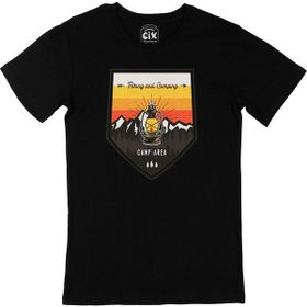 Cix Highway Caravan Baskılı Siyah Erkek T-shirt