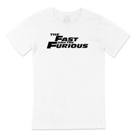 Cix Hızlı ve Öfkeli Baskılı Beyaz Unisex T-shirt