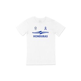 Cix Honduras Tokyo 2020 Olimpiyatları Baskılı Beyaz Unisex T-shirt