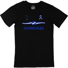 Cix Honduras Tokyo 2020 Olimpiyatları Baskılı Siyah Erkek T-shirt