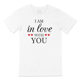 Cix I Am In Love With You Baskılı Beyaz Unisex T-shirt