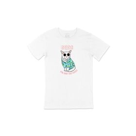 Cix I Am Just Too Cool Dog Baskılı Beyaz Unisex T-shirt