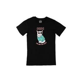 Cix I Am Just Too Cool Dog Baskılı Siyah Erkek T-shirt