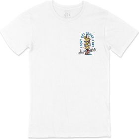 Cix I Am Not Drunk Cep Logo Tasarımlı Beyaz Erkek T-shirt
