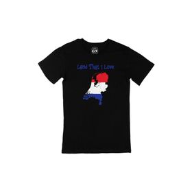 Cix I Love Amsterdam Baskılı Siyah Erkek T-shirt