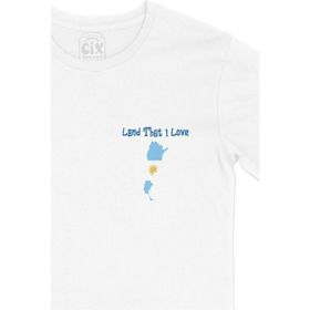 Cix I Love Arjantin Baskılı Beyaz Unisex T-shirt