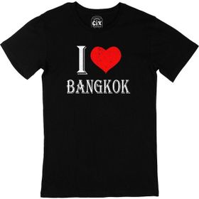 Cix I Love Bangkok Baskılı Siyah Erkek T-shirt