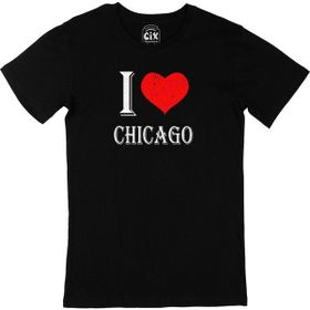 Cix I Love Chicago Siyah T-shirt