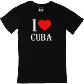 Cix I Love Cuba Siyah T-Shirt