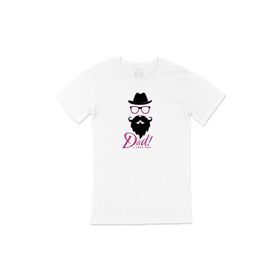Cix I Love Dad Babalar Günü Baskılı Beyaz Unisex T-shirt
