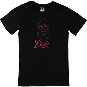 Cix I Love Dad Babalar Günü Siyah T-Shirt