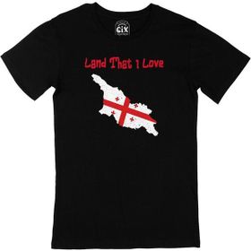 Cix I Love Gürcistan Siyah T-shirt