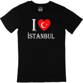 Cix I Love İstanbul Siyah T-shirt