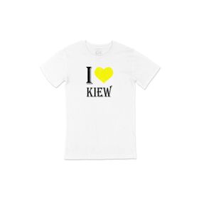 Cix I Love Kiew Baskılı Beyaz Unisex T-shirt