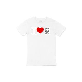 Cix I Love Music Baskılı Beyaz Unisex T-shirt