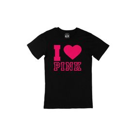 Cix I Love Pink Siyah T-shirt