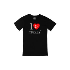 Cix I Love Turkey Siyah T-shirt