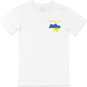 Cix I Love Ukrayna Baskılı Beyaz Unisex T-shirt