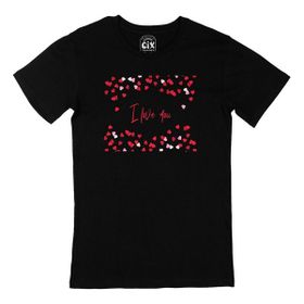 Cix I Love You Kalpli Siyah T-shirt