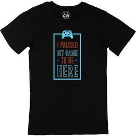 Cix I Paused My Game Siyah T-shirt