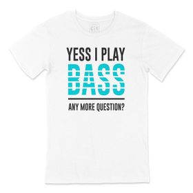 Cix I Play Bass Baskılı Beyaz Unisex T-shirt