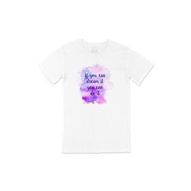 Cix If You Can Dream Baskılı Beyaz Unisex T-shirt
