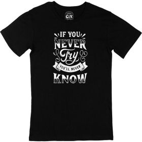 Cix If You Never Try Siyah T-shirt