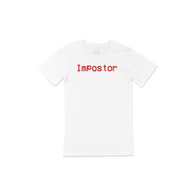 Cix Impostor Among Us Baskılı Beyaz Unisex T-shirt