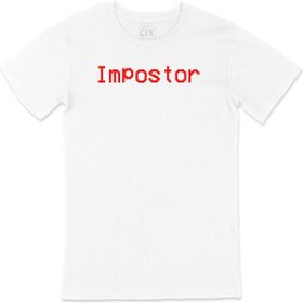 Cix Impostor Among Us Baskılı Beyaz Unisex T-shirt