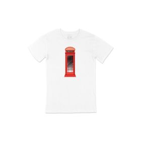 Cix İngiltere Telefon Kulübesi Beyaz T-shirt