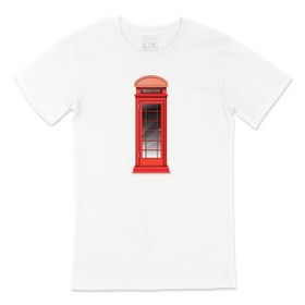 Cix İngiltere Telefon Kulübesi Beyaz T-shirt