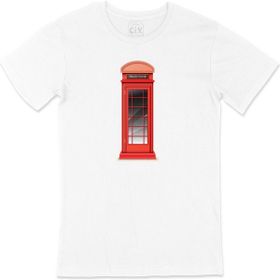 Cix İngiltere Telefon Kulübesi Beyaz T-shirt
