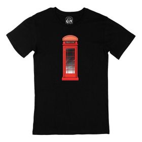 Cix İngiltere Telefon Kulübesi Siyah T-shirt