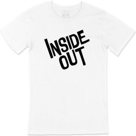 Cix Inside Out Baskılı Beyaz Unisex T-shirt