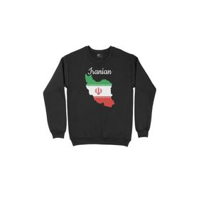 Cix İran Haritalı ve Bayraklı Siyah T-shirt
