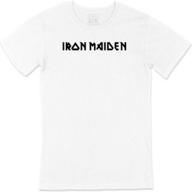 Cix Iron Maiden Baskılı Beyaz Unisex T-shirt