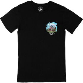 Cix İstanbul Ayasofya Siyah Cep Logo Tasarımlı Erkek T-shirt