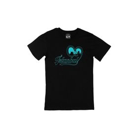 Cix İstanbul Kalpli Siyah T-shirt