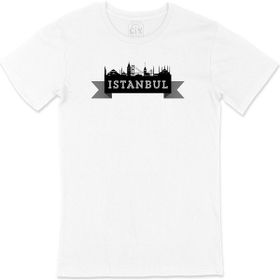 Cix İstanbul Kuşaklı Beyaz T-shirt