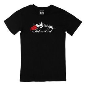 Cix İstanbul Laleli Siyah T-shirt