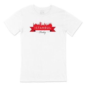 Cix İstanbul Tasarımlı Beyaz Erkek T-shirt