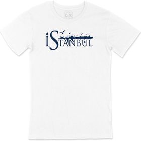 Cix İstanbul Yazılı Beyaz T-shirt