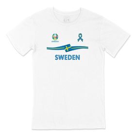 Cix İsveç Euro 2020 Beyaz T-shirt