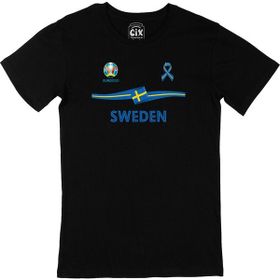 Cix İsveç Euro 2020 Siyah T-shirt