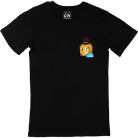 Cix It is Time to Travel Siyah Cep Logo Tasarımlı T-shirt