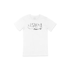 Cix İzmir Çizimli Beyaz Erkek T-shirt