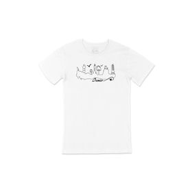 Cix İzmir Çizimli Beyaz Erkek T-shirt