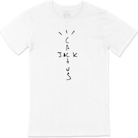 Cix Jack Cactus Baskılı Beyaz Unisex T-shirt