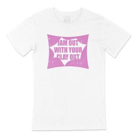 Cix Jam Out With Your Clay Out Baskılı Beyaz Unisex T-shirt